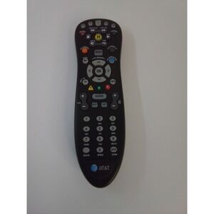 AT&T U-verse S10-S4 OEM Universal Remote Control Black Backlit Used Tested